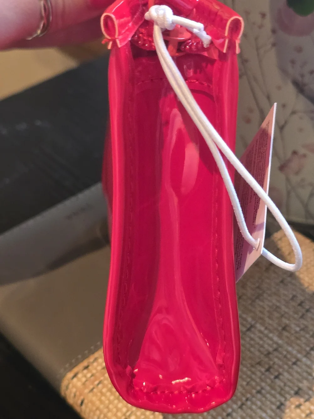 Smashbox Clear Red Cosmetics Travel Pouch New